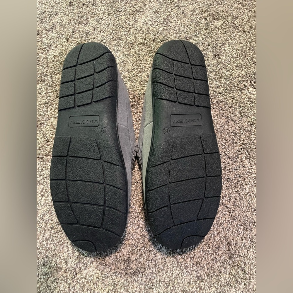 Land’s End suede, leather moccasins slipper